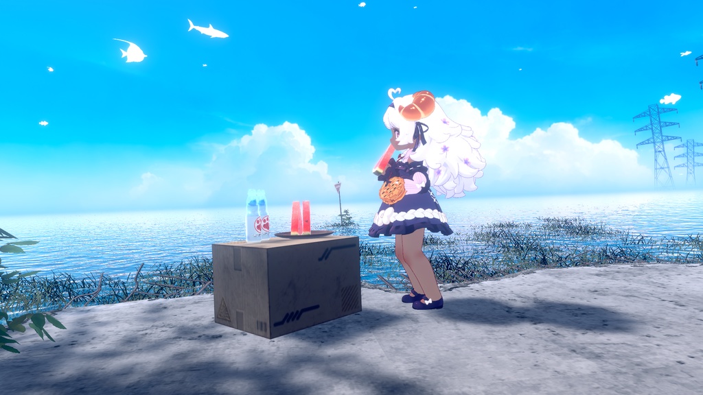 コロネちゃん日焼けテクスチャ