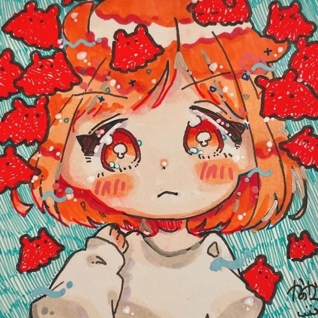 【ミニ原画】メンダコだらけ(リメイク前・リメイク後)