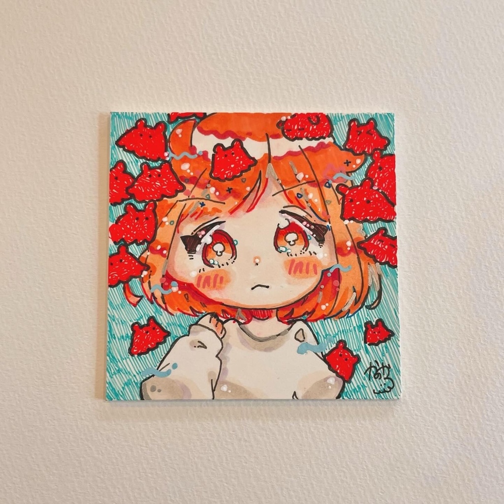 【ミニ原画】メンダコだらけ(リメイク前・リメイク後)