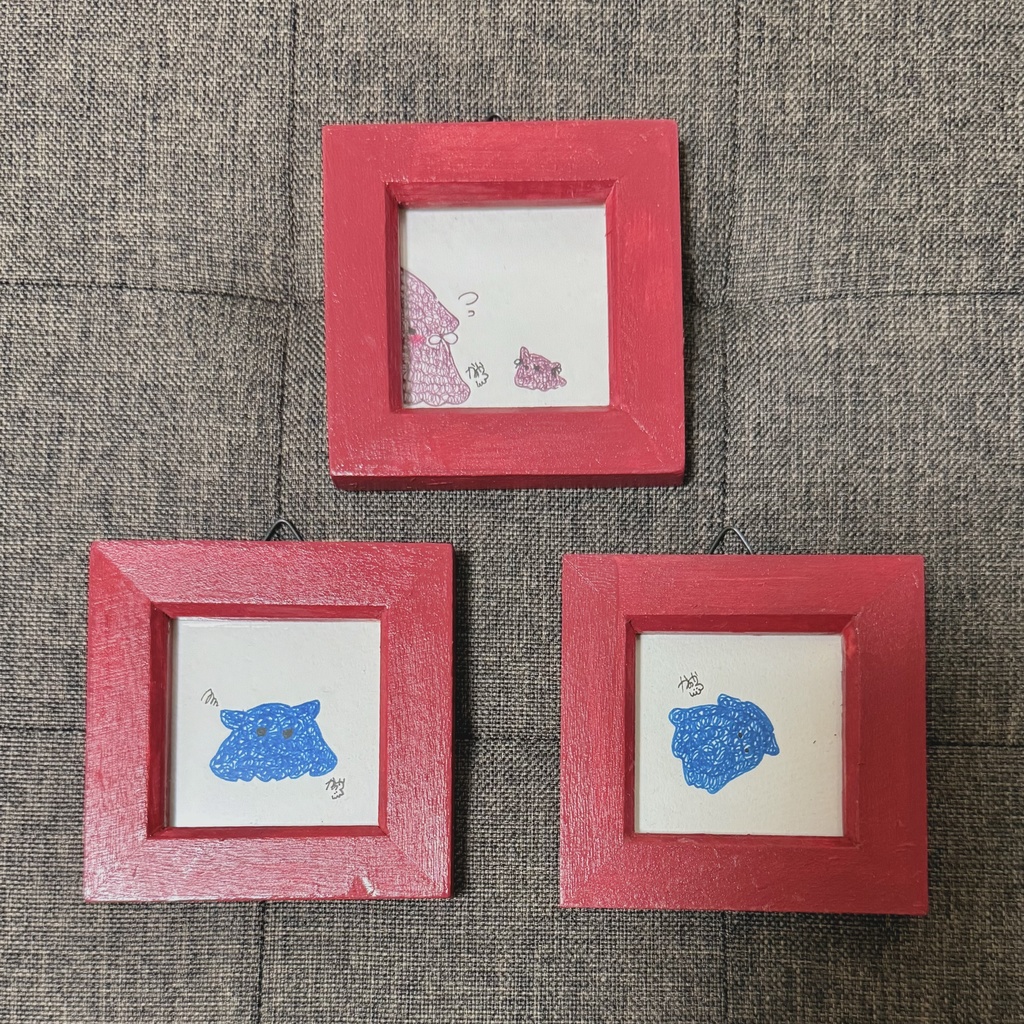 ミニ額原画(3種)