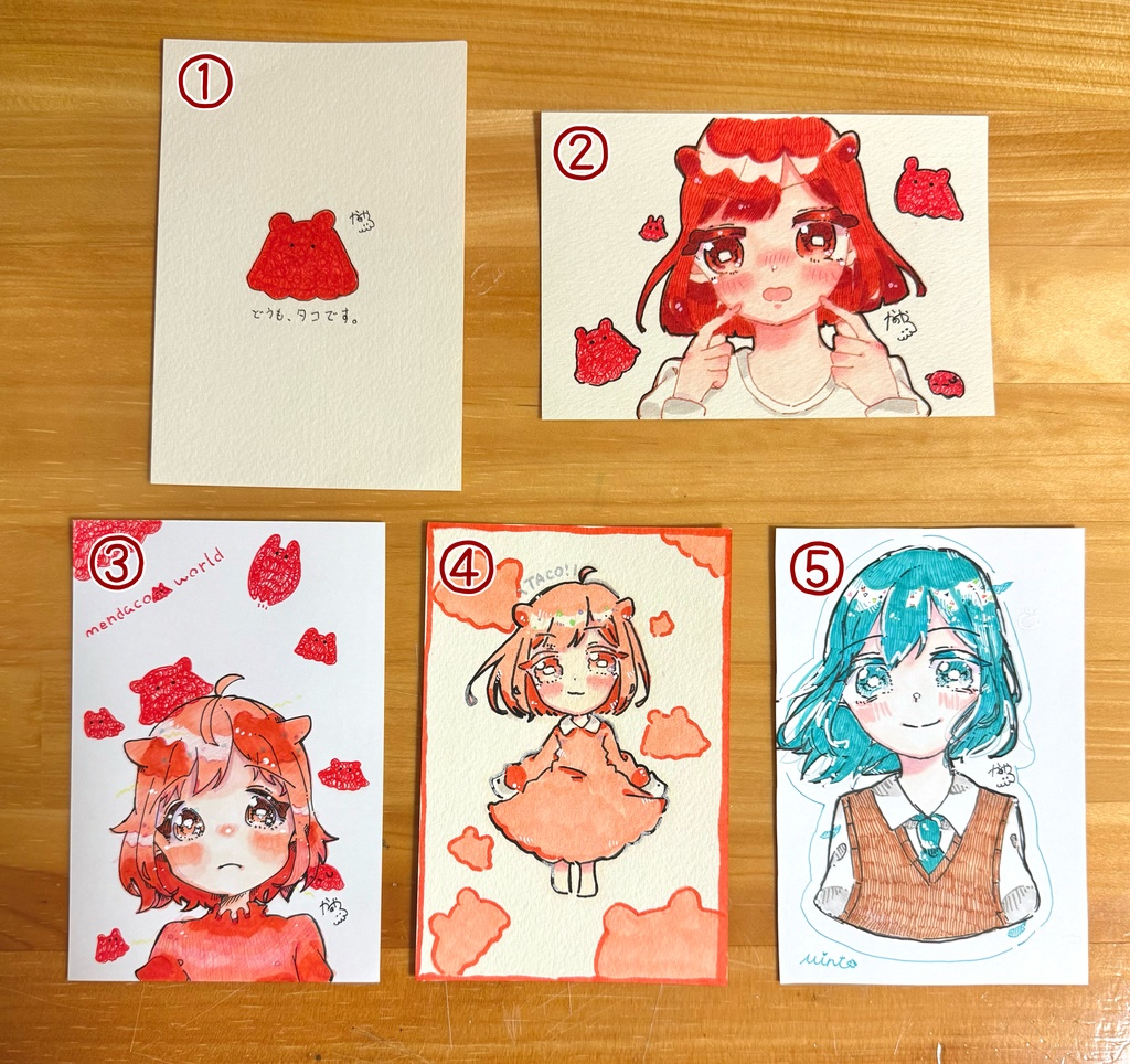 ハガキサイズドローイング(フレームレス)