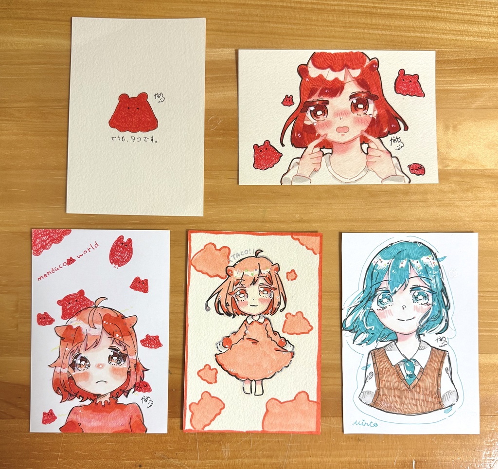 ハガキサイズドローイング(フレームレス)