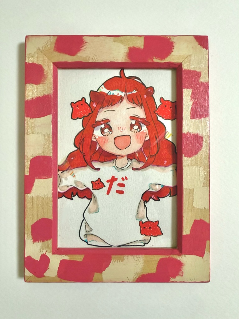 【額装原画】め！ん！だ！こ！の｢だ｣ちゃん