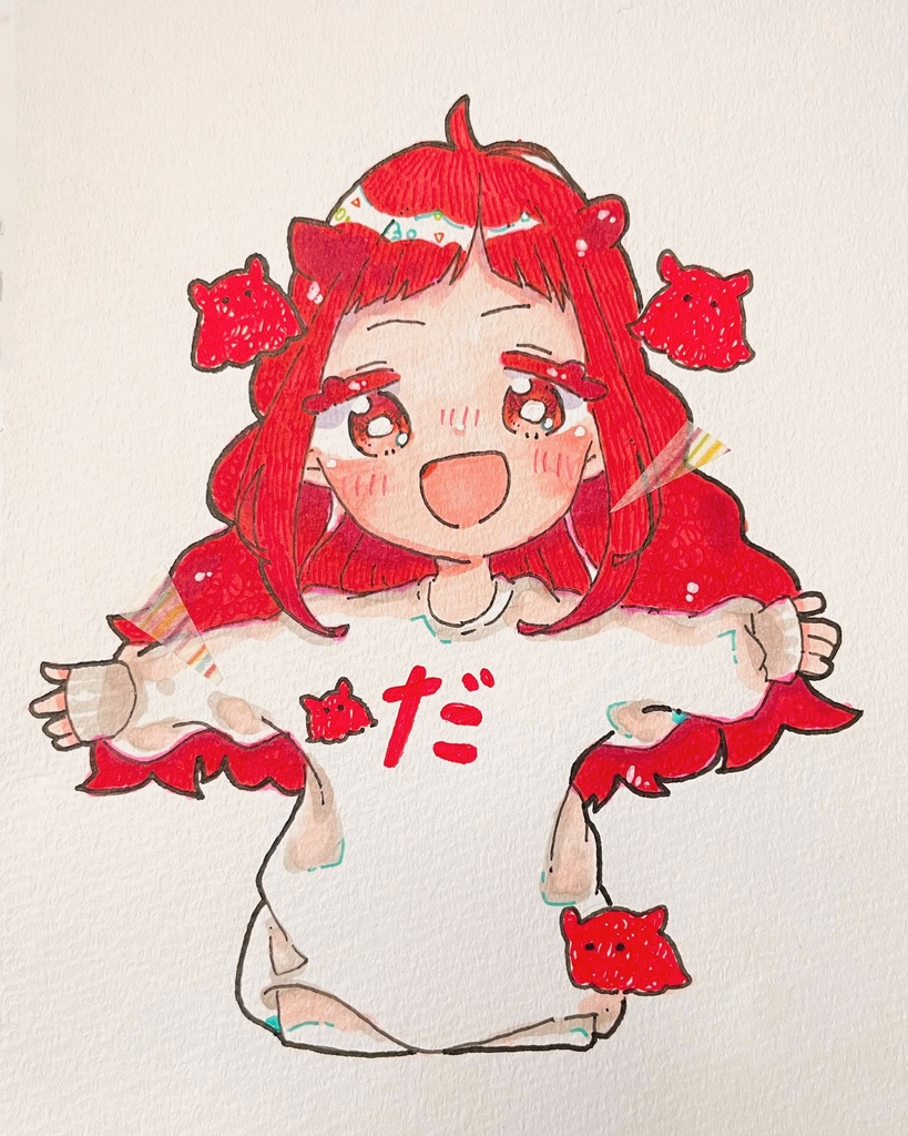 【額装原画】め!ん!だ!こ!の「だ」ちゃん