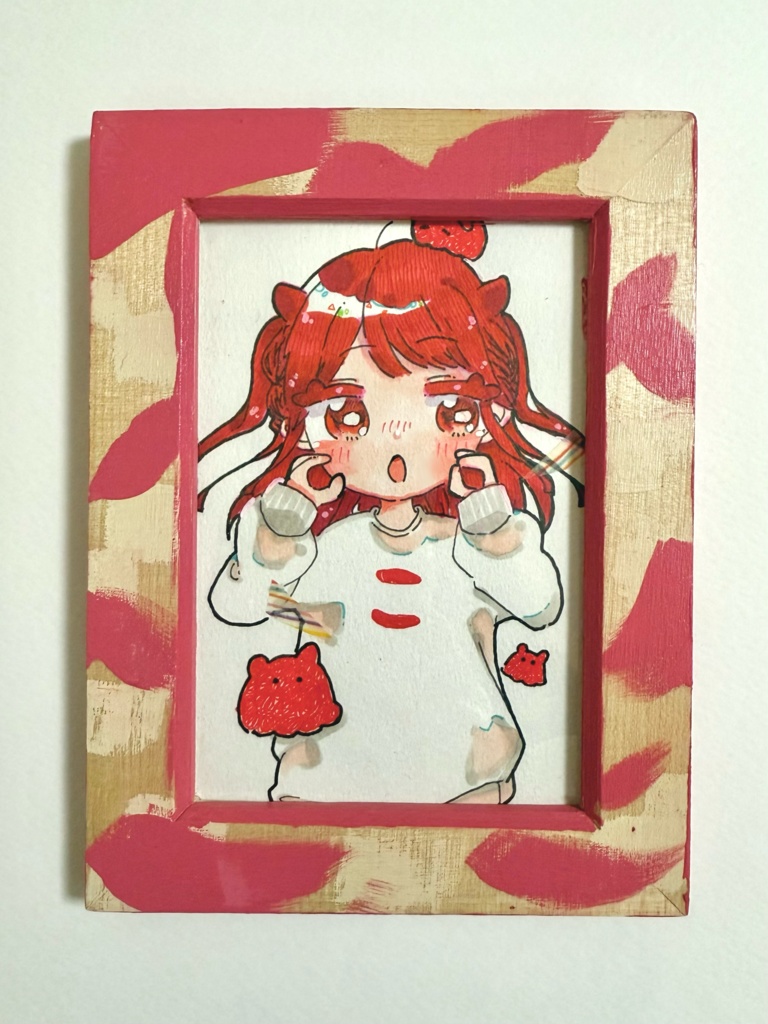 【額装原画】め!ん!だ!こ!ガールズの「こ!」ちゃん