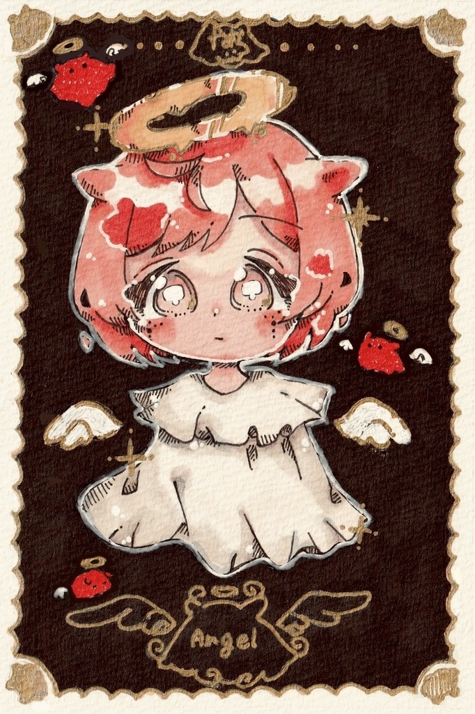 【額装原画】天使メンダコ👼🐙