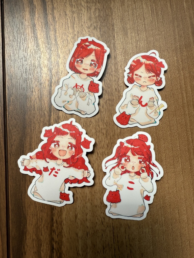 【ステッカー】め!ん!だ!こ!ガールズ