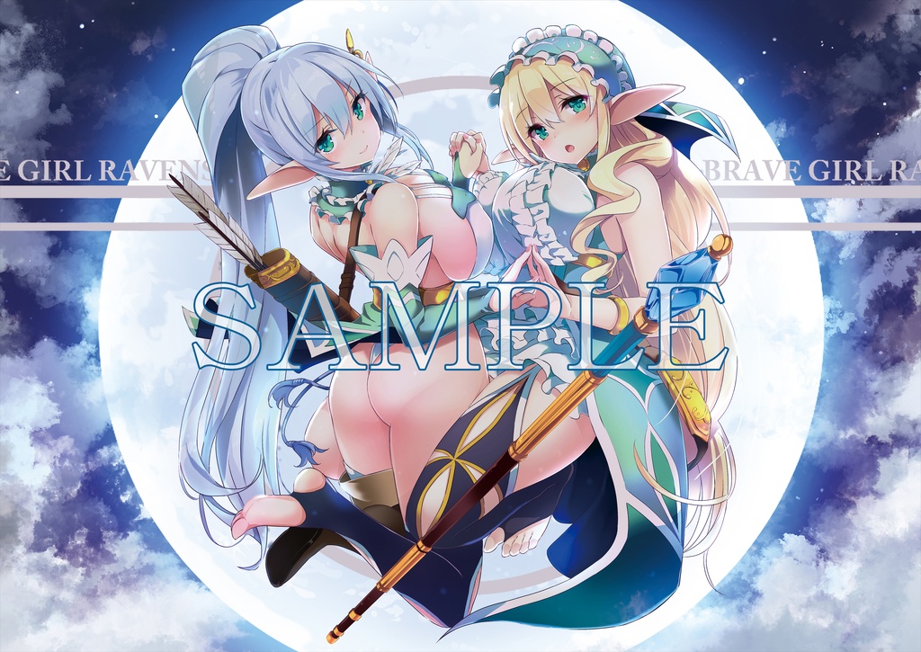 【予約受付開始】ブレイヴガール レイヴンズ クロエ&ステファニー タペストリー〔B2サイズ〕+マイクロファイバーマルチクロスセット〔A3サイズ〕