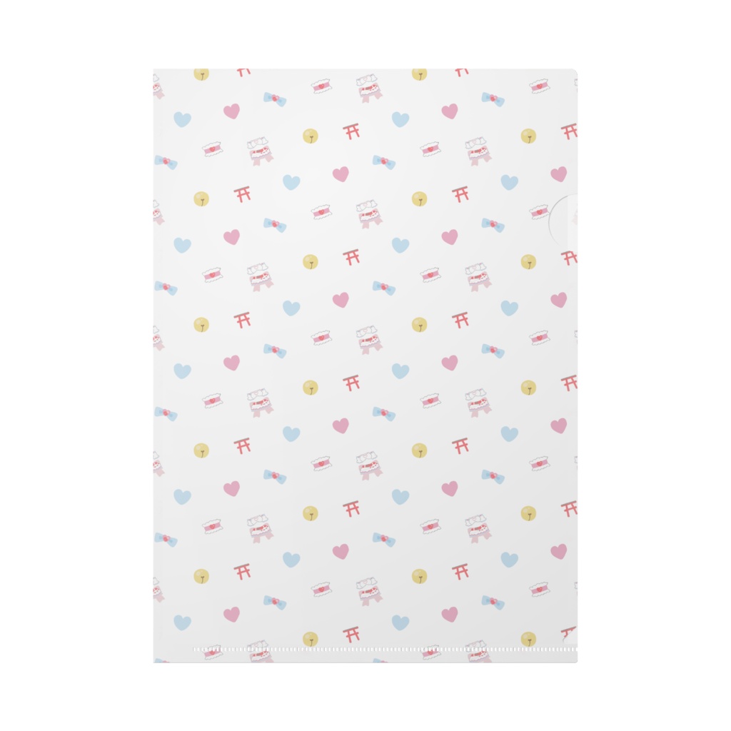 誕生日記念モノグラム柄クリアファイル(透明)