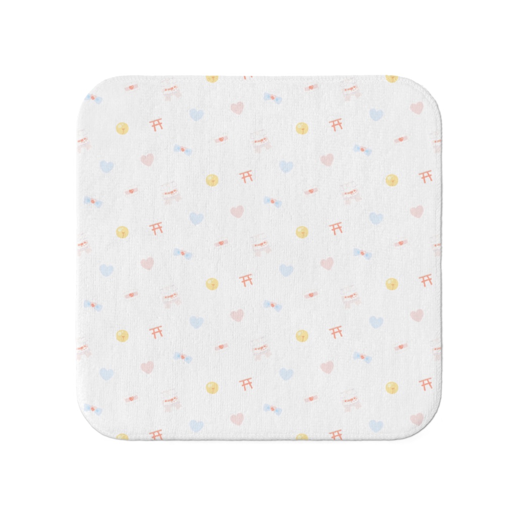 誕生日記念モノグラム柄ハンドタオル