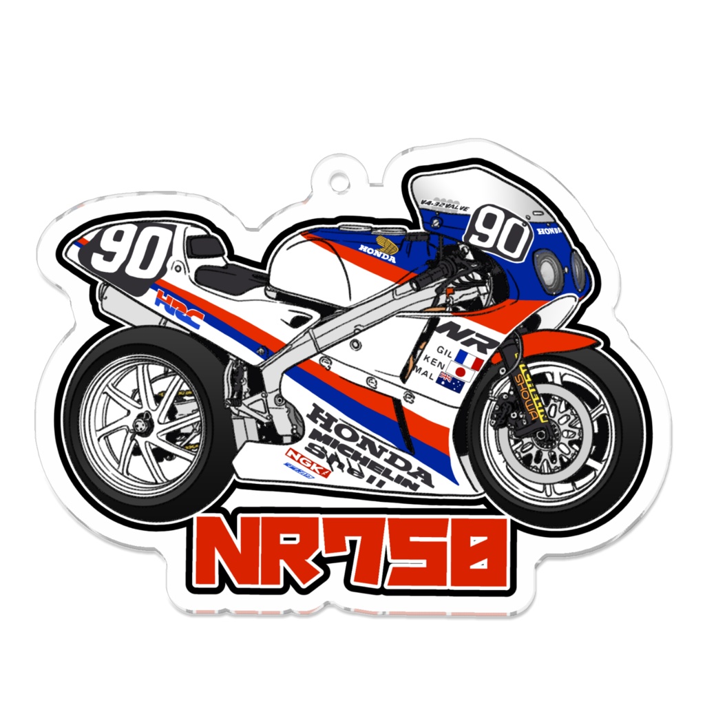 アクリルキーホルダー NR750(RACER)
