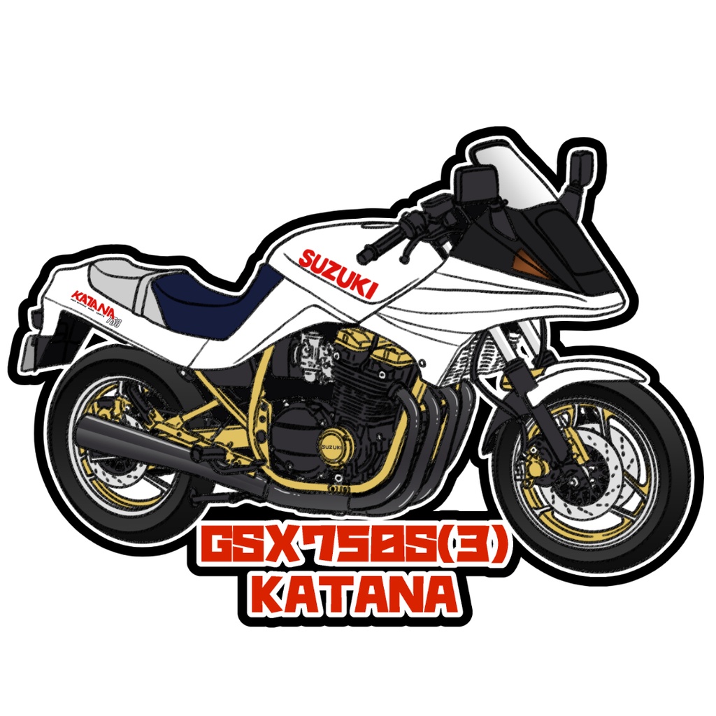 アクリルキーホルダー GSX750S KATANA(1~3型)