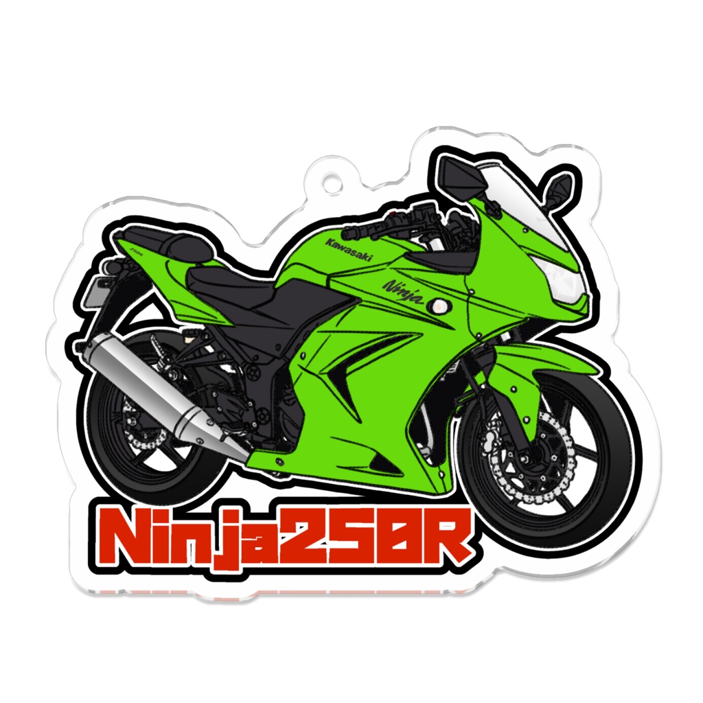 アクリルキーホルダー Ninja ZX-4R SE(カラーバリエーションあり