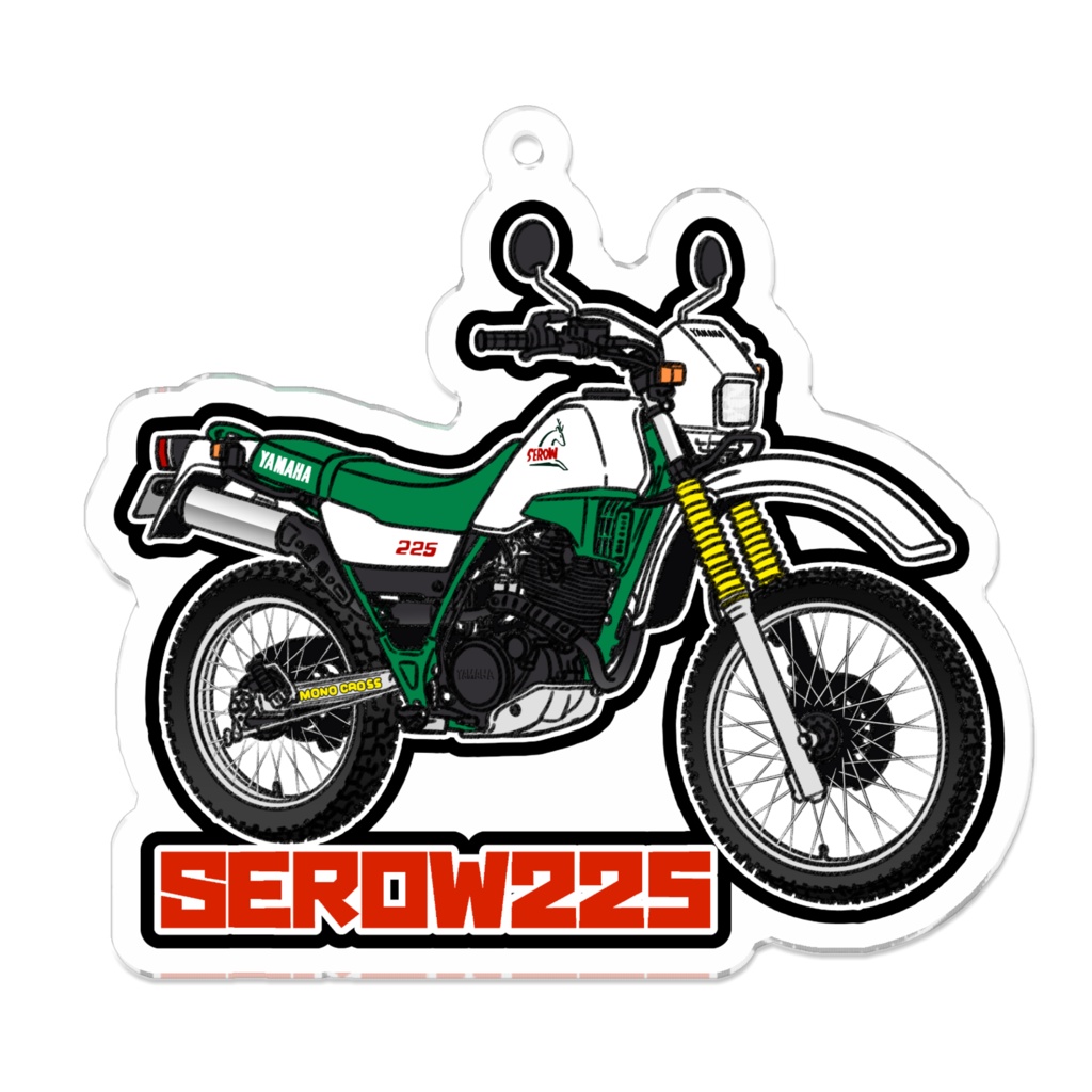 アクリルキーホルダー SEROW225(奈良シカロゴ)
