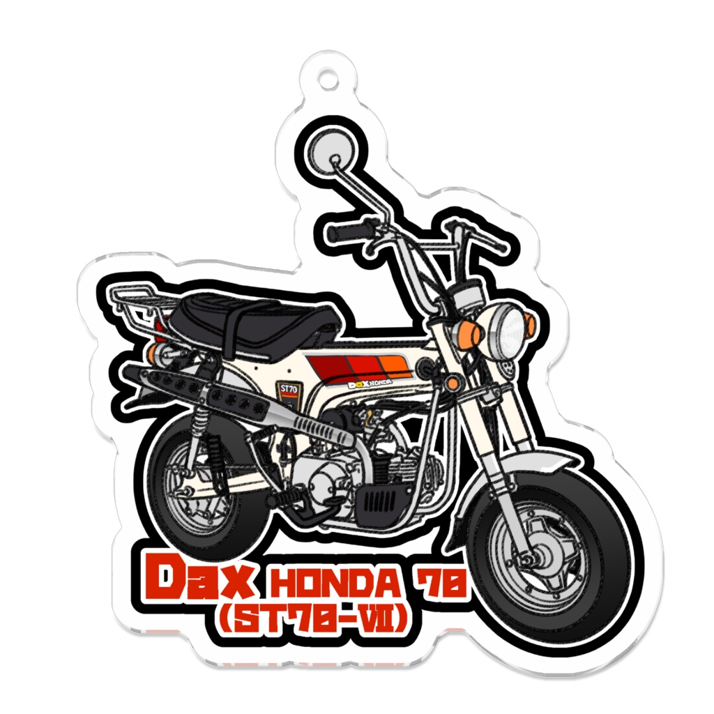 アクリルキーホルダー Dax HONDA ST70-Ⅶ(Ⅶ型1978～)