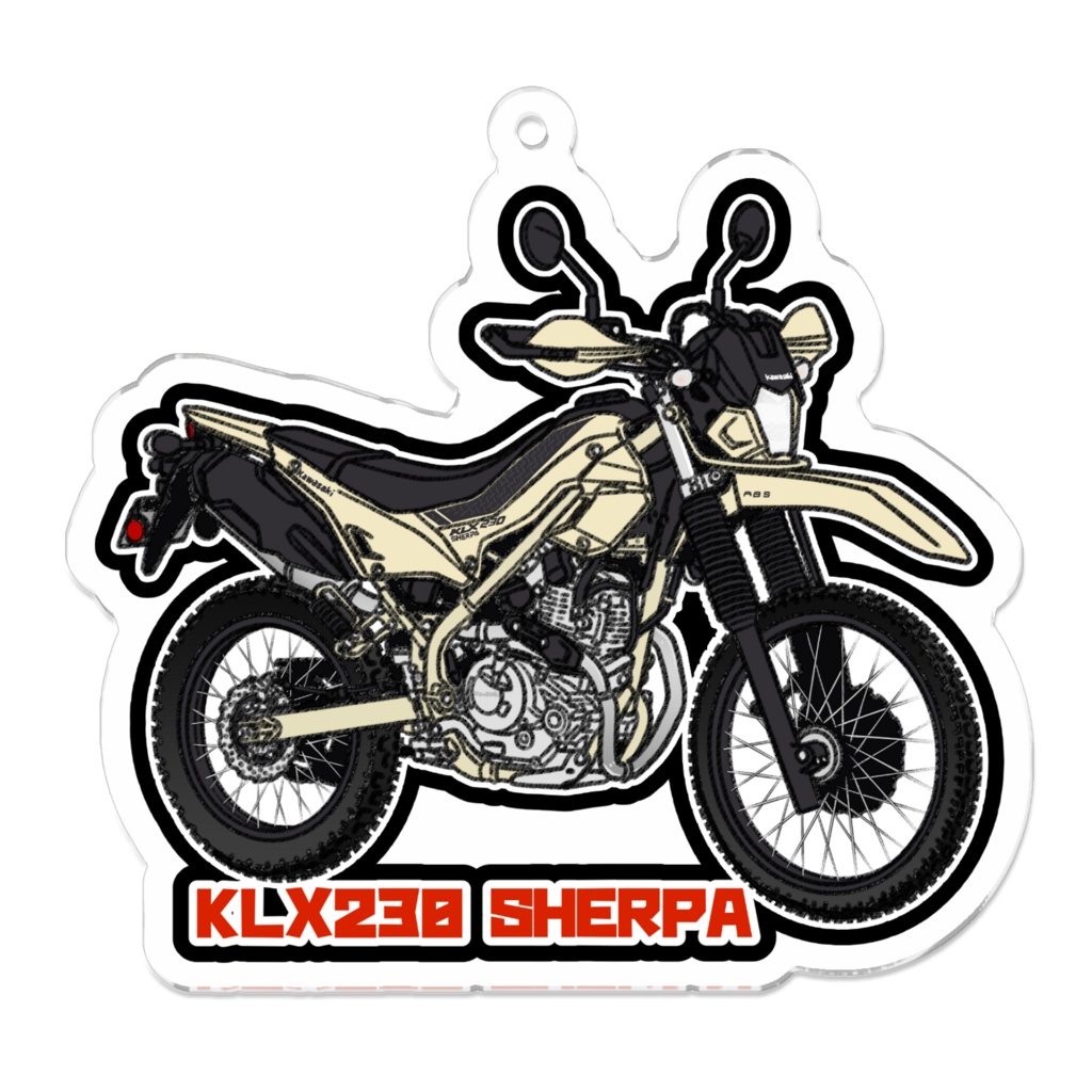 アクリルキーホルダー KLX230 SHERPA(2025～) (カラーバリエーションあり)