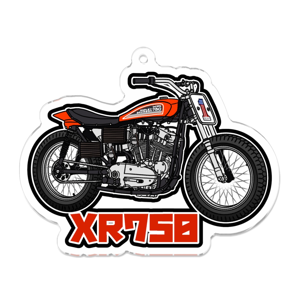 アクリルキーホルダー XR750(1975)