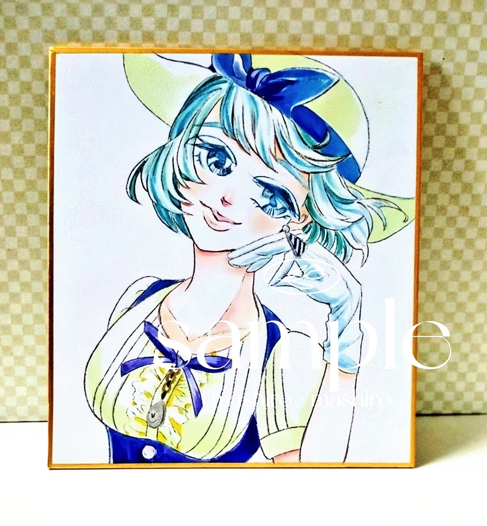 色紙2枚セット☆18cm×21cm （完売】推しの子 ファンアート 黒川あかね  