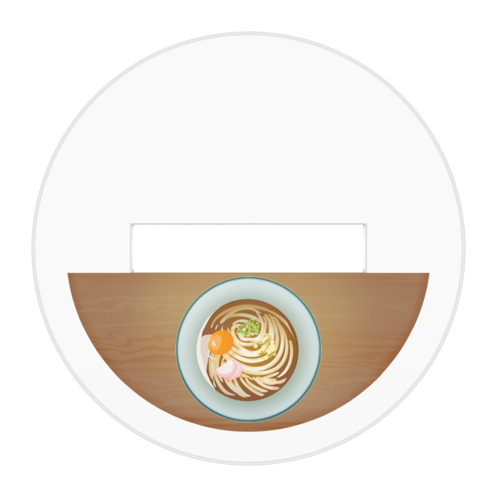 ににかとうどんのアクリルフィギュア