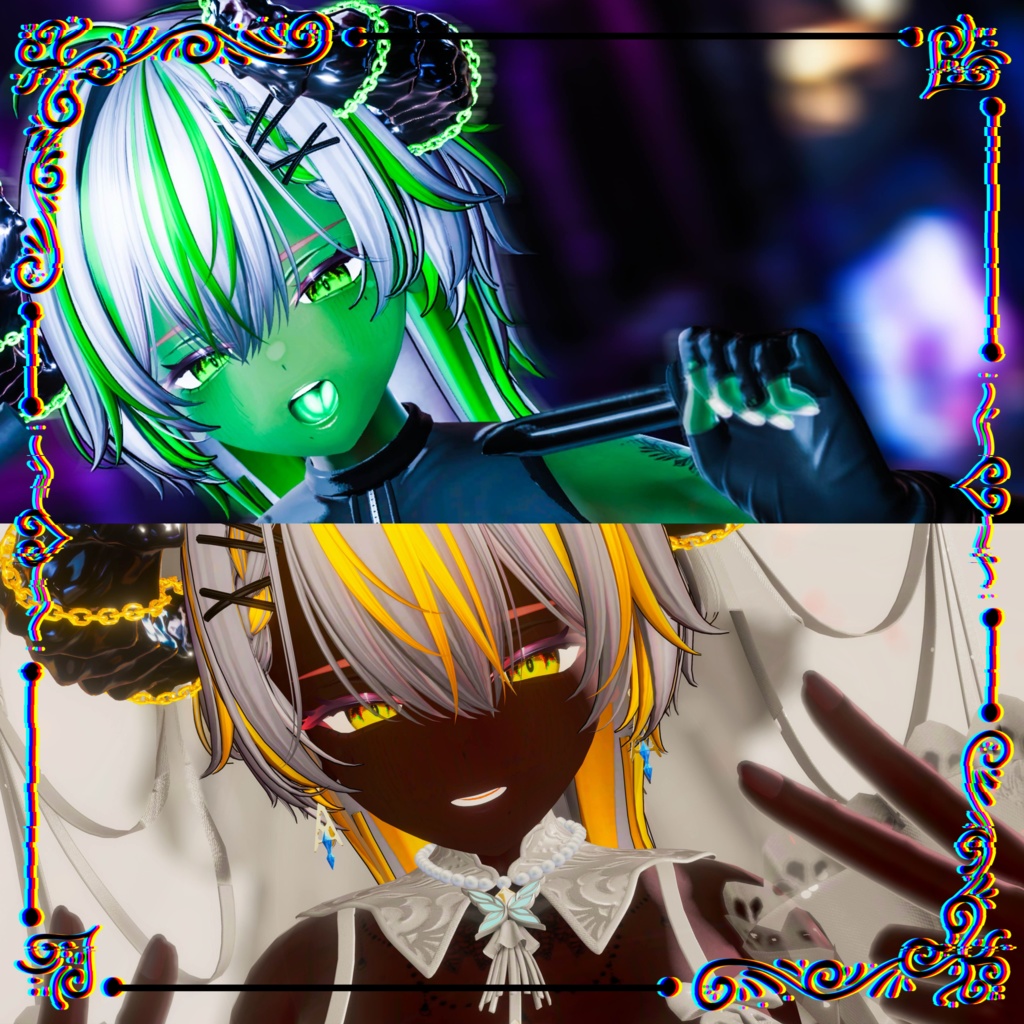 【5アバター対応】♰Keiyaku Eyetexture♰