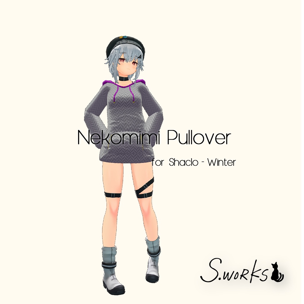 【Shaclo - Winter & Leeme & Reeva】ねこ耳パーカー - Pullover v1.0.1