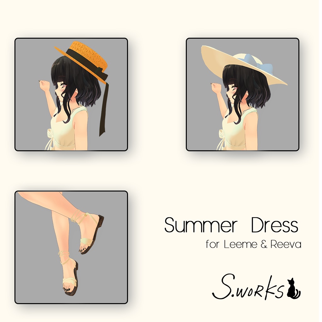 Leeme Reeva 白ワンピ Summerdress V1 0 2 Sworks Booth