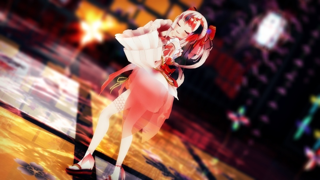 Vtuber らんちぅ寿希 MMD Model