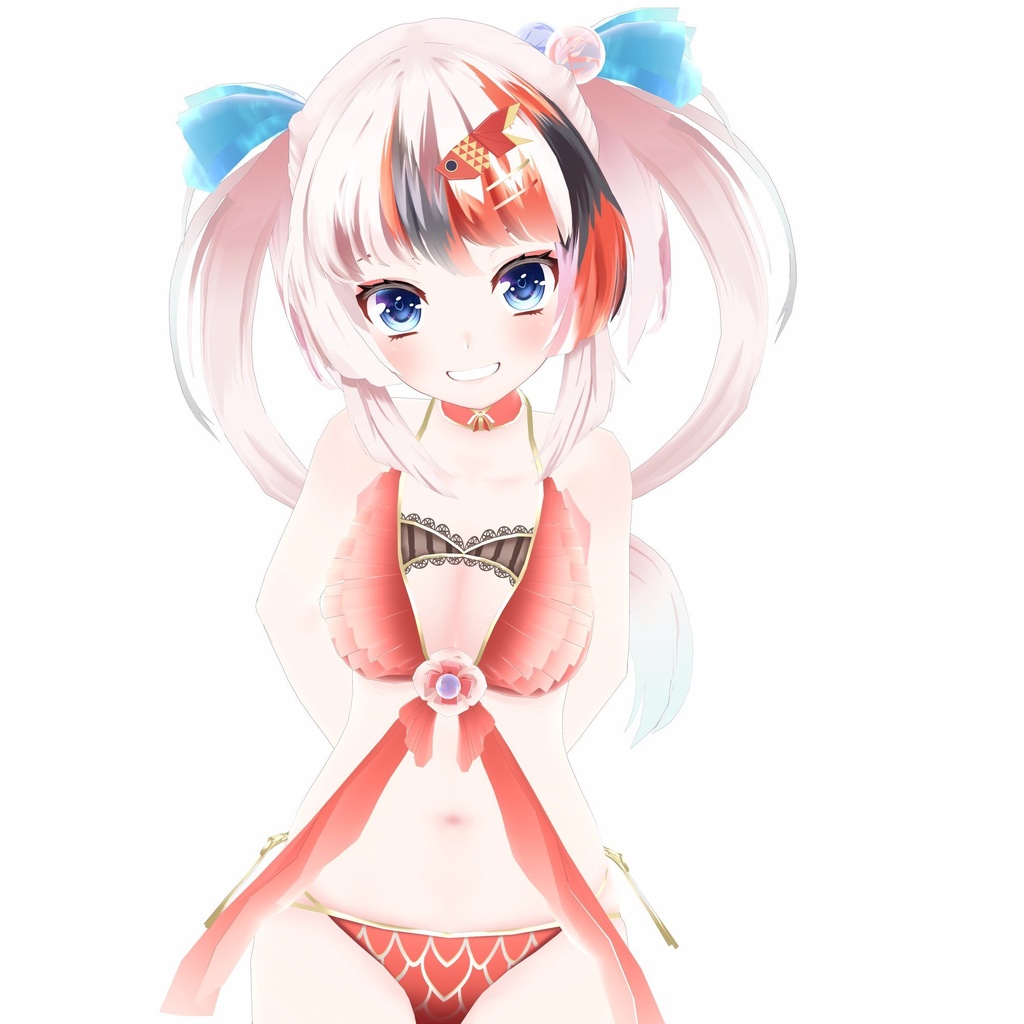 Vtuber らんちぅ寿希(水着) MMD Model