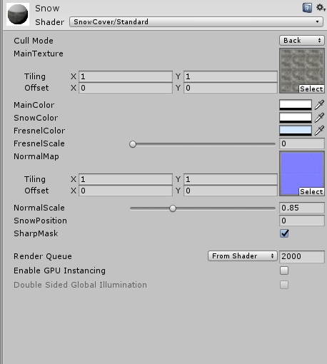 SnowCoverShader