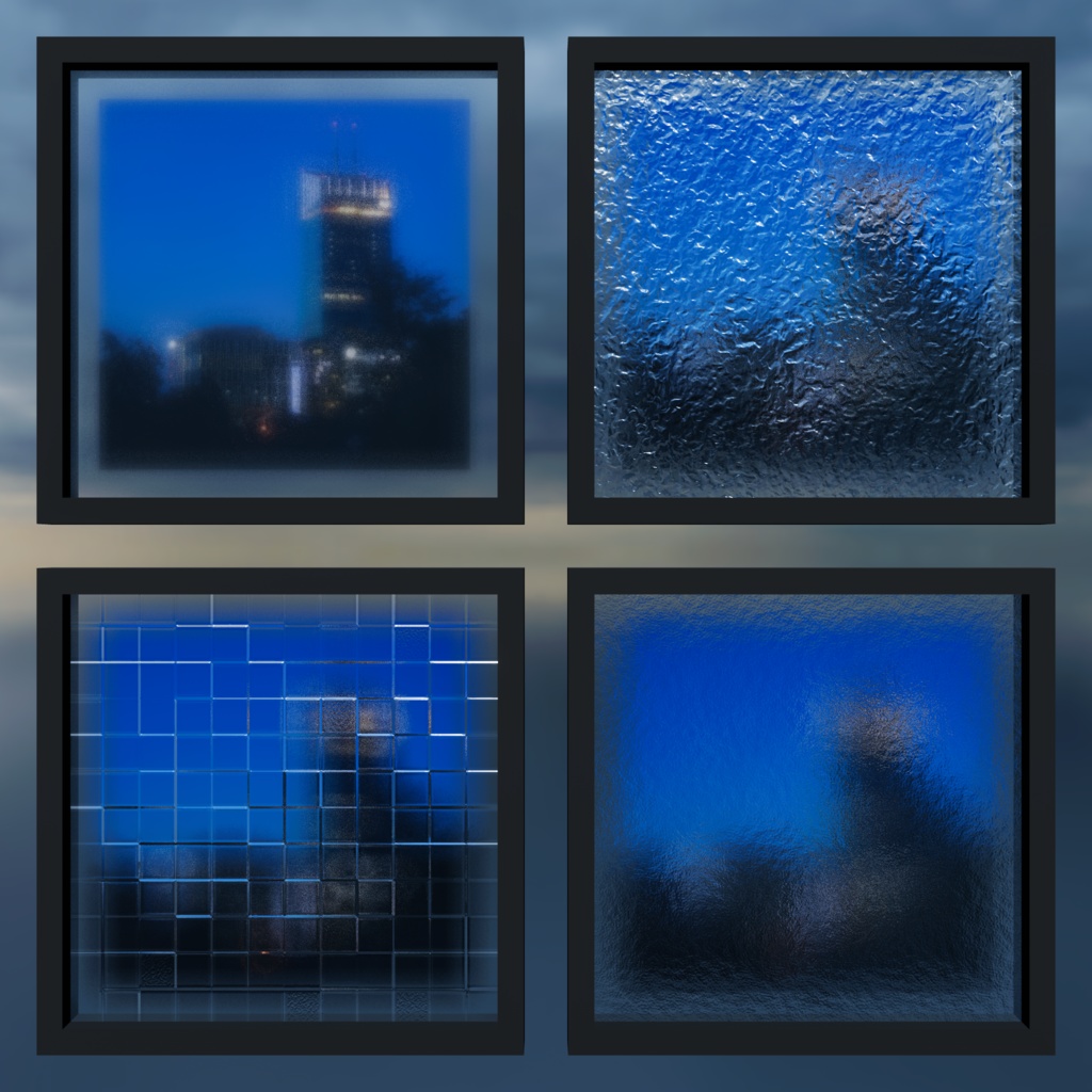 FrostedGlassShader(曇りガラス風シェーダー)