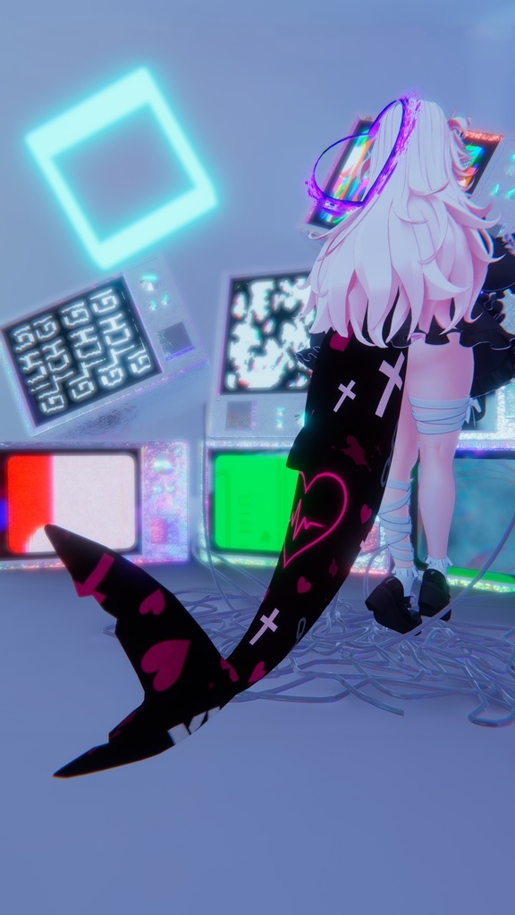 【ルルネ】病みめろてーる_Yamimelo tail_【マテリアル】