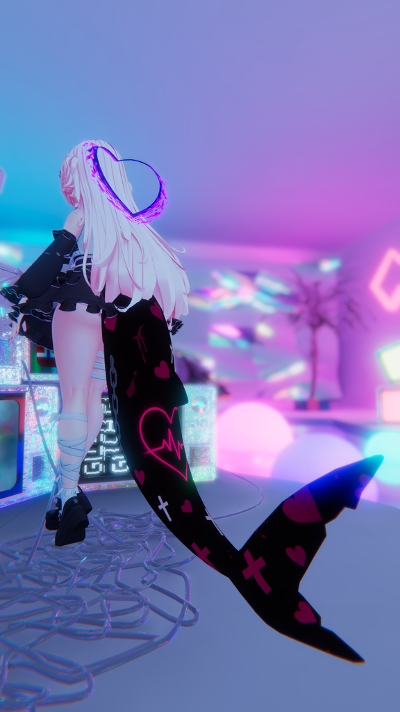 【ルルネ】病みめろてーる_Yamimelo tail_【マテリアル】