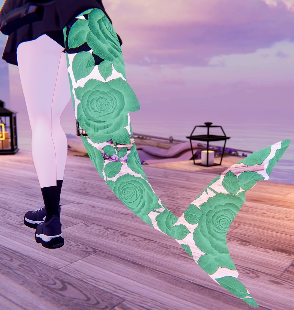 【ルルネ】ROSE tail【マテリアル】