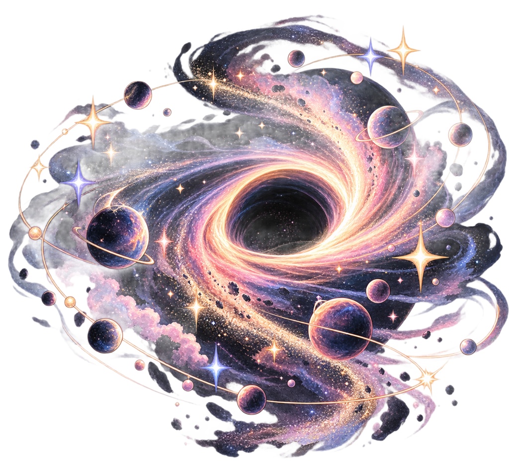 夢みる宇宙の水彩イラスト素材|30点 PNGセット