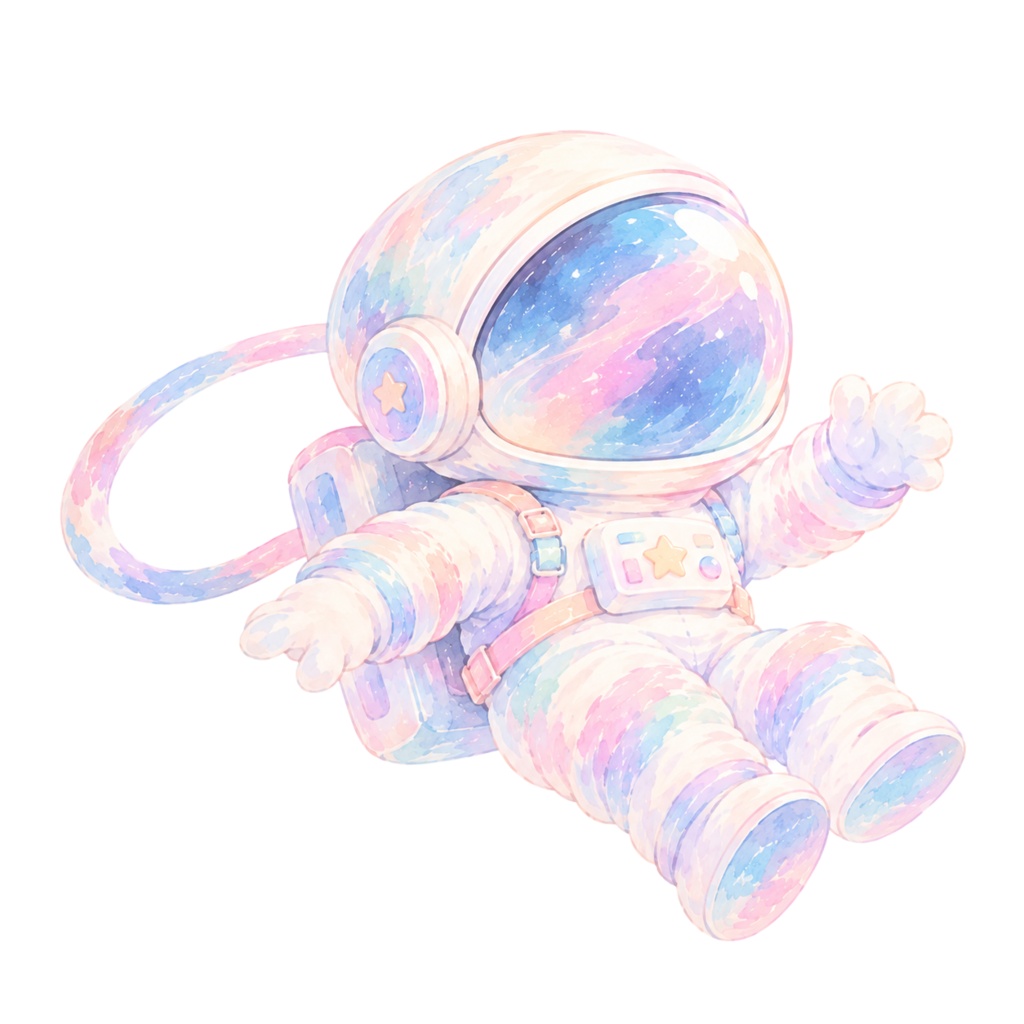 夢みる宇宙の水彩イラスト素材|30点 PNGセット