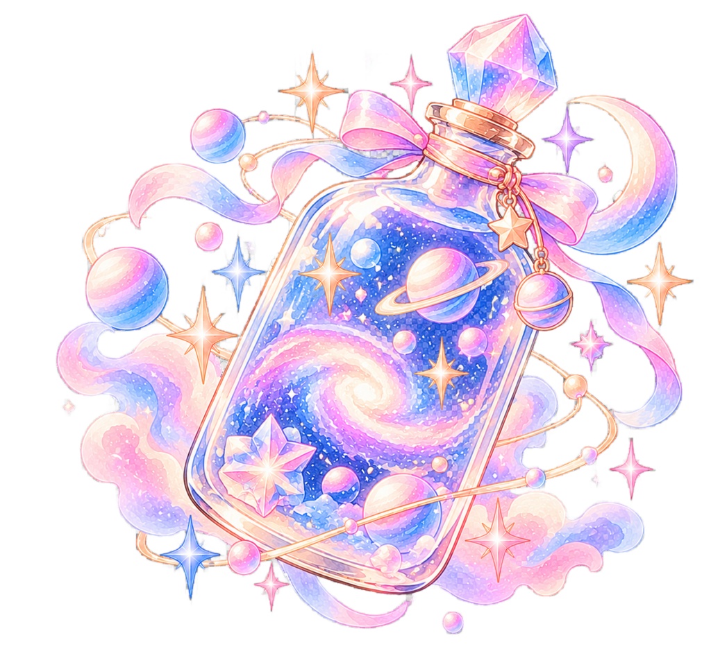夢みる宇宙の水彩イラスト素材|30点 PNGセット