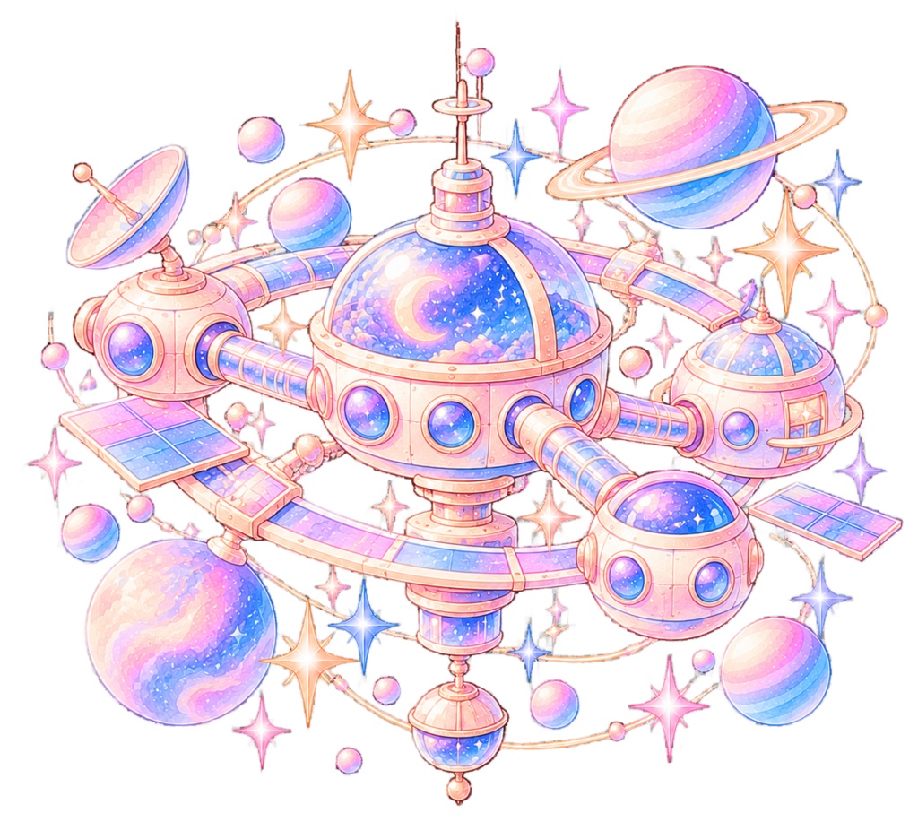 夢みる宇宙の水彩イラスト素材|30点 PNGセット
