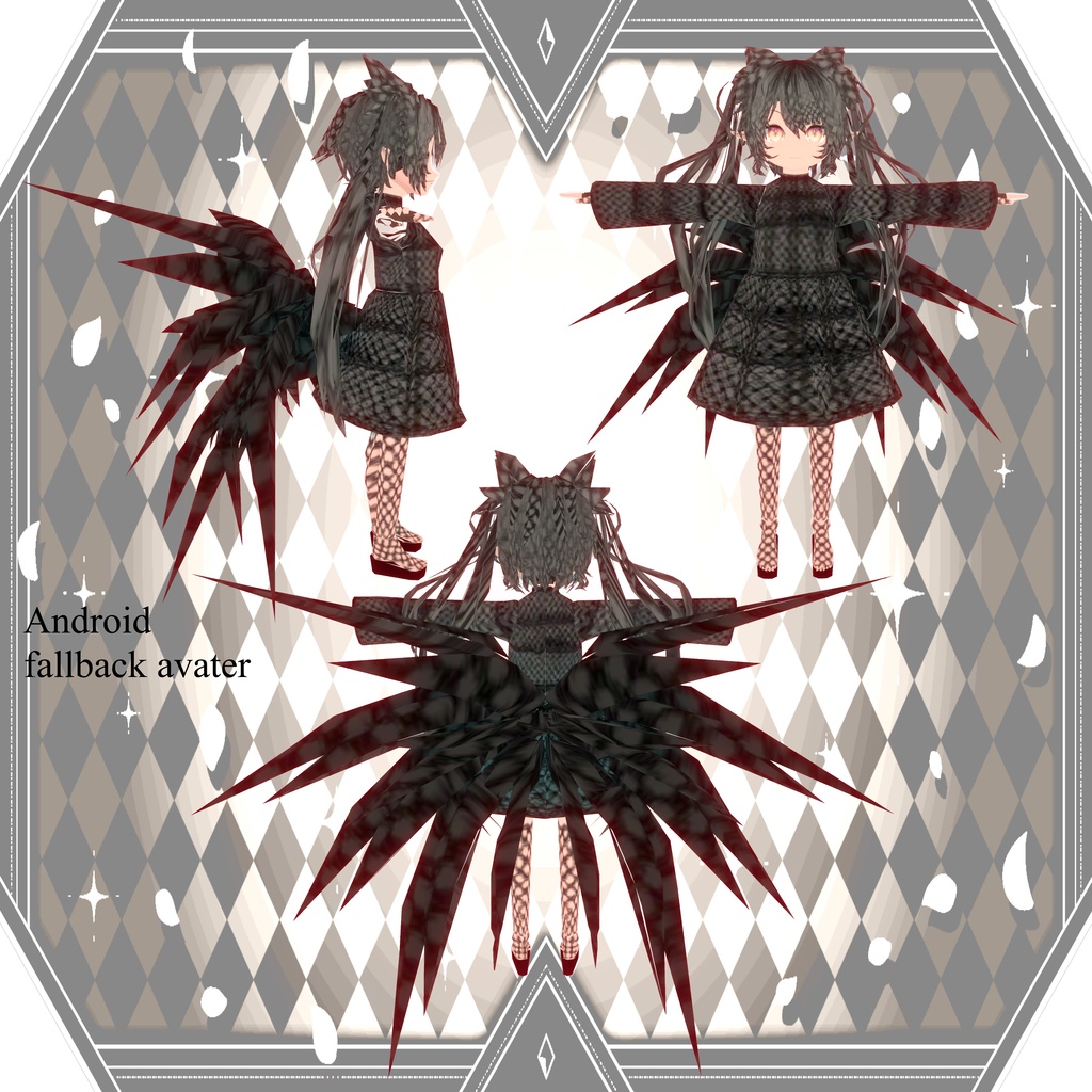 オリジナル3Dモデル「リリスピナ(Lilispina)」フォールバック対応