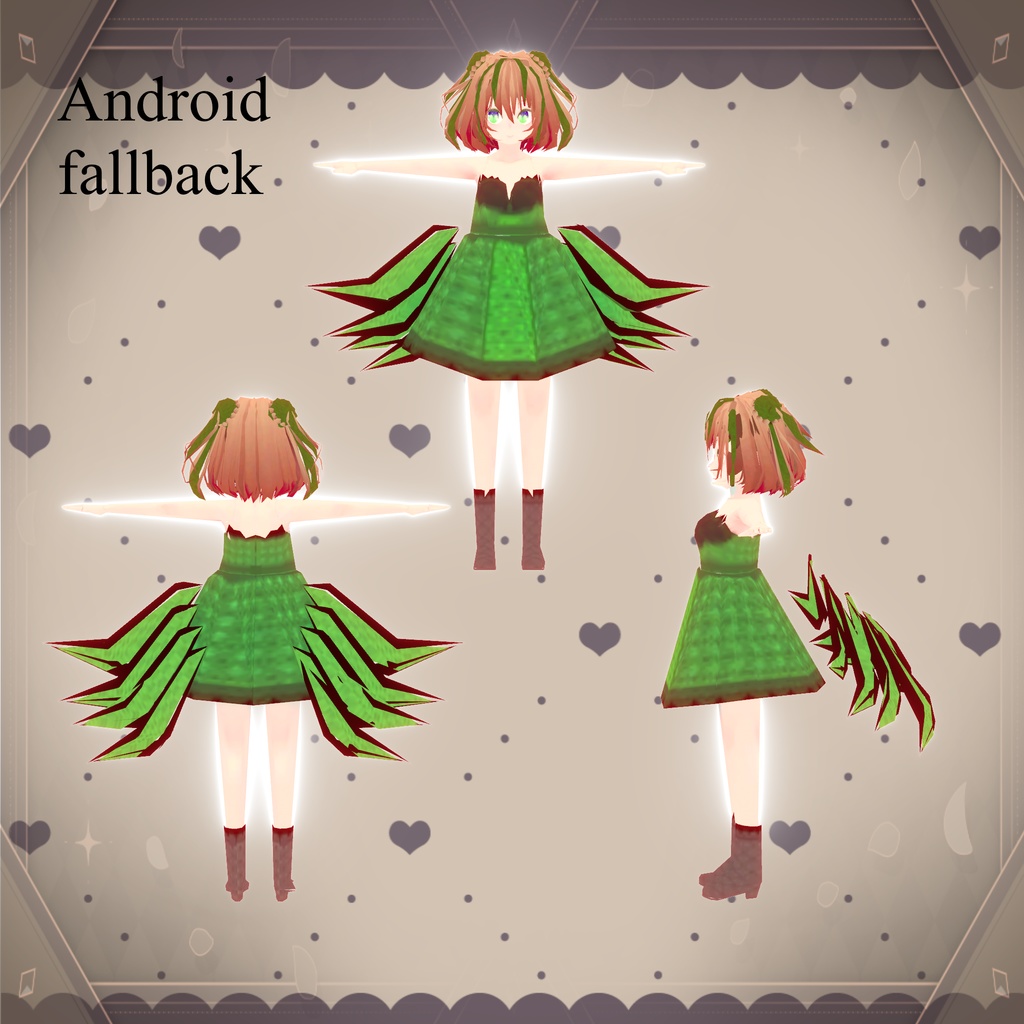 【600円!!】オリジナル3Dモデル「ロロスピナ(lolospina)」フォールバック対応版付き