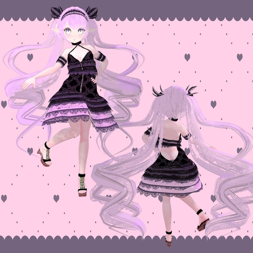 オリジナル3Dモデル「ユナルナ」(yunaruna)フォールバック対応!