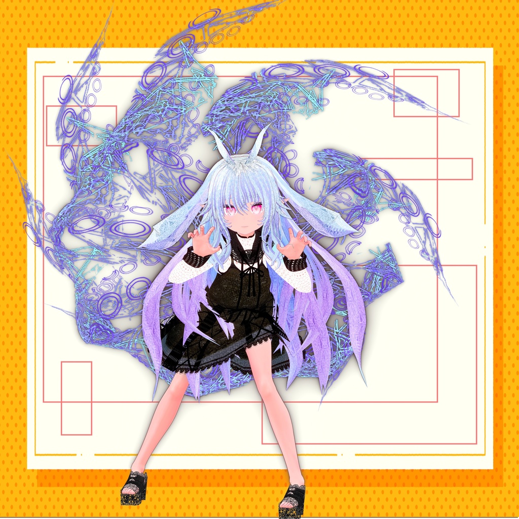 オリジナル3Dキャラクター「クラーケ(krake)」 フォールバック対応!