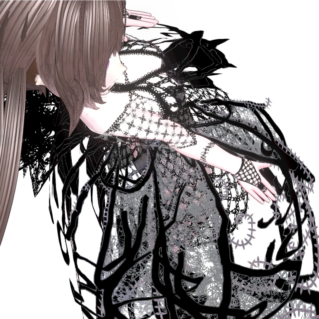 【アバター1体無料キャンペーン】オリジナル3Dモデル「ノワールミミィ(noirmimi)」