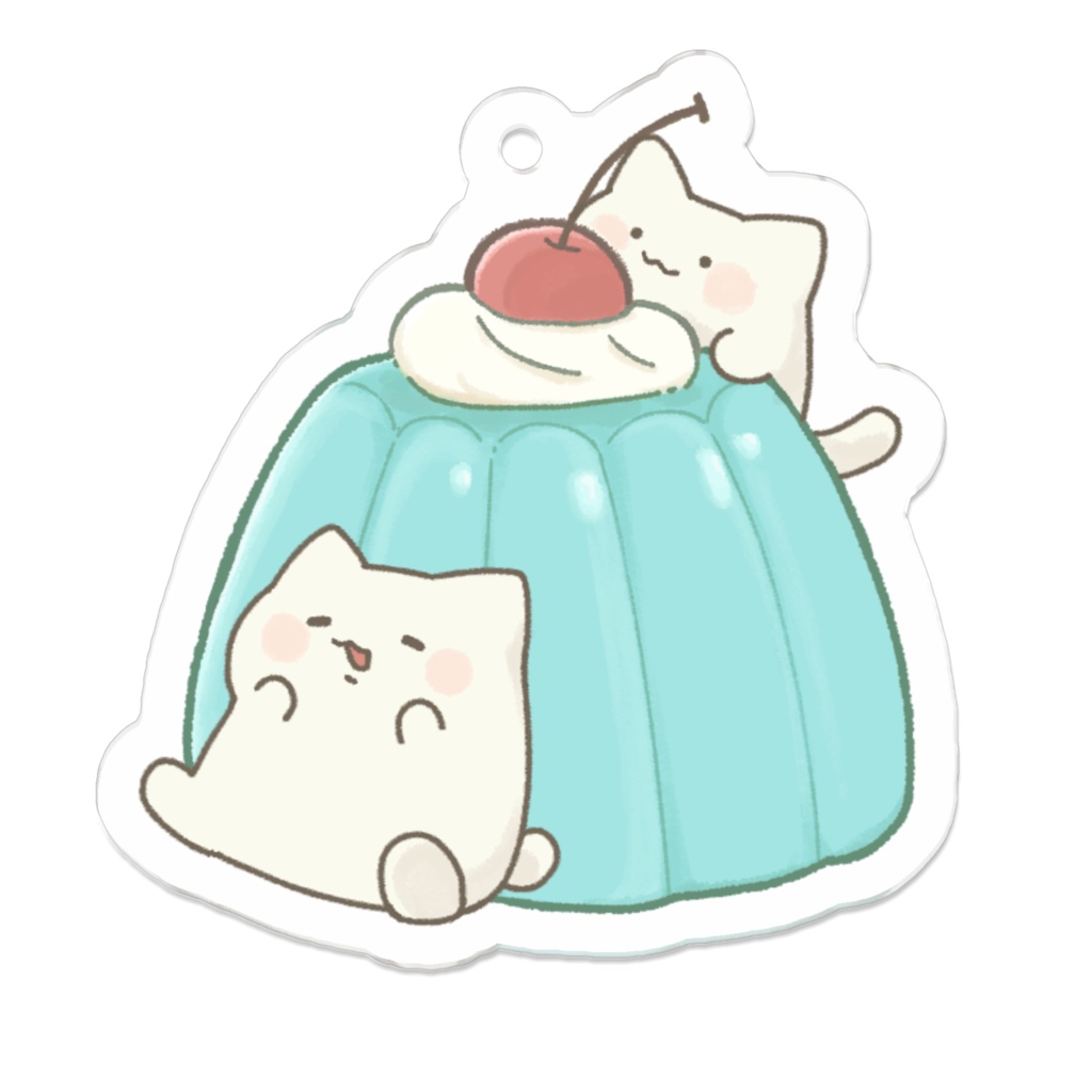 レトロゼリーwithにゃんこ(水色)