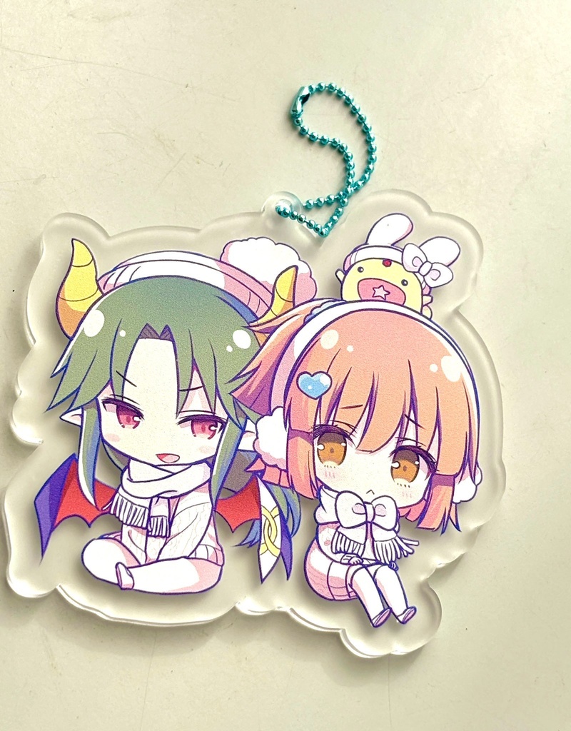 【ぷよ主義19】サタンとアルルとカーくんのスノーアクリルボールチェーンキーホルダー
