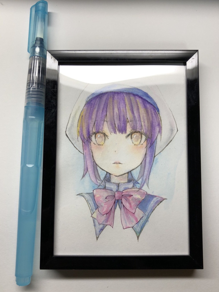 【水彩原画】物理攻撃していくタイプの魔法少女