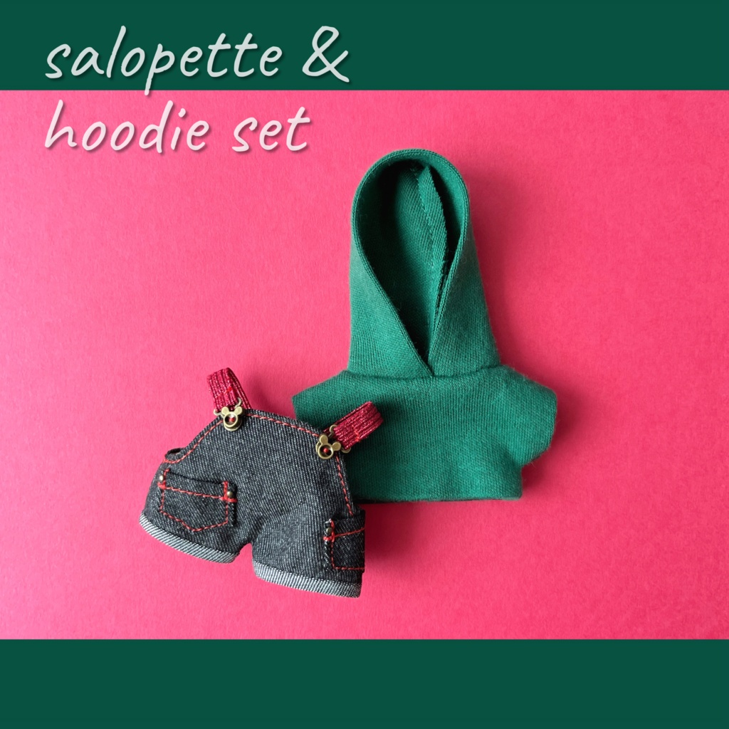 salopette & hoodie set