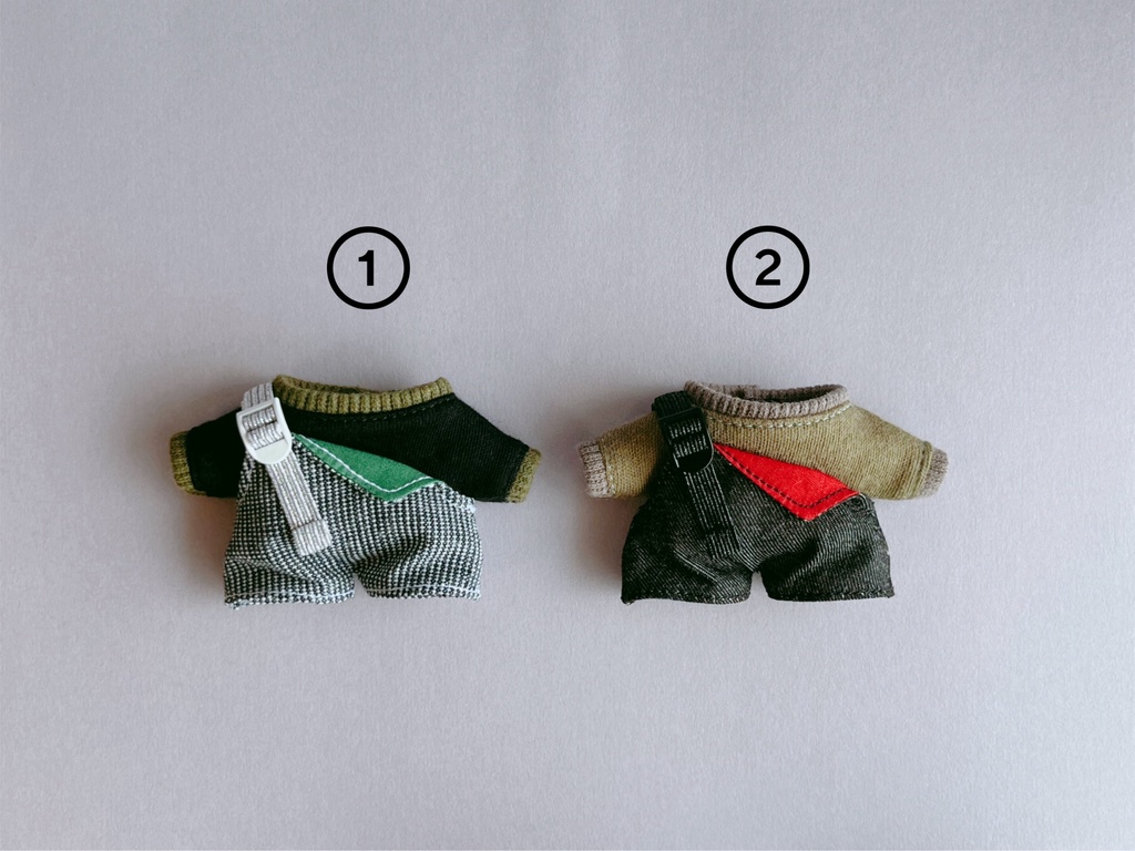 one shoulder salopette & long sleeve T-shirt set