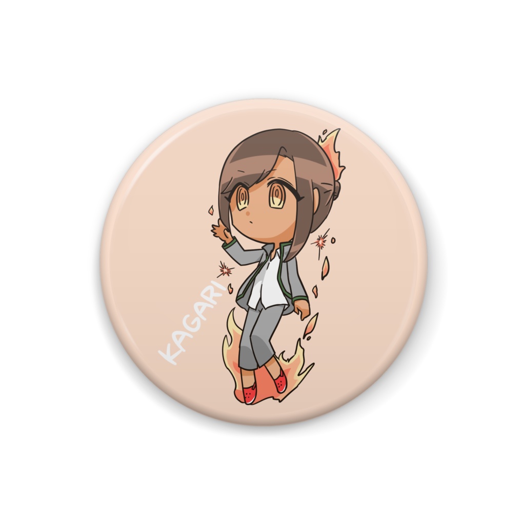かがり缶バッジ