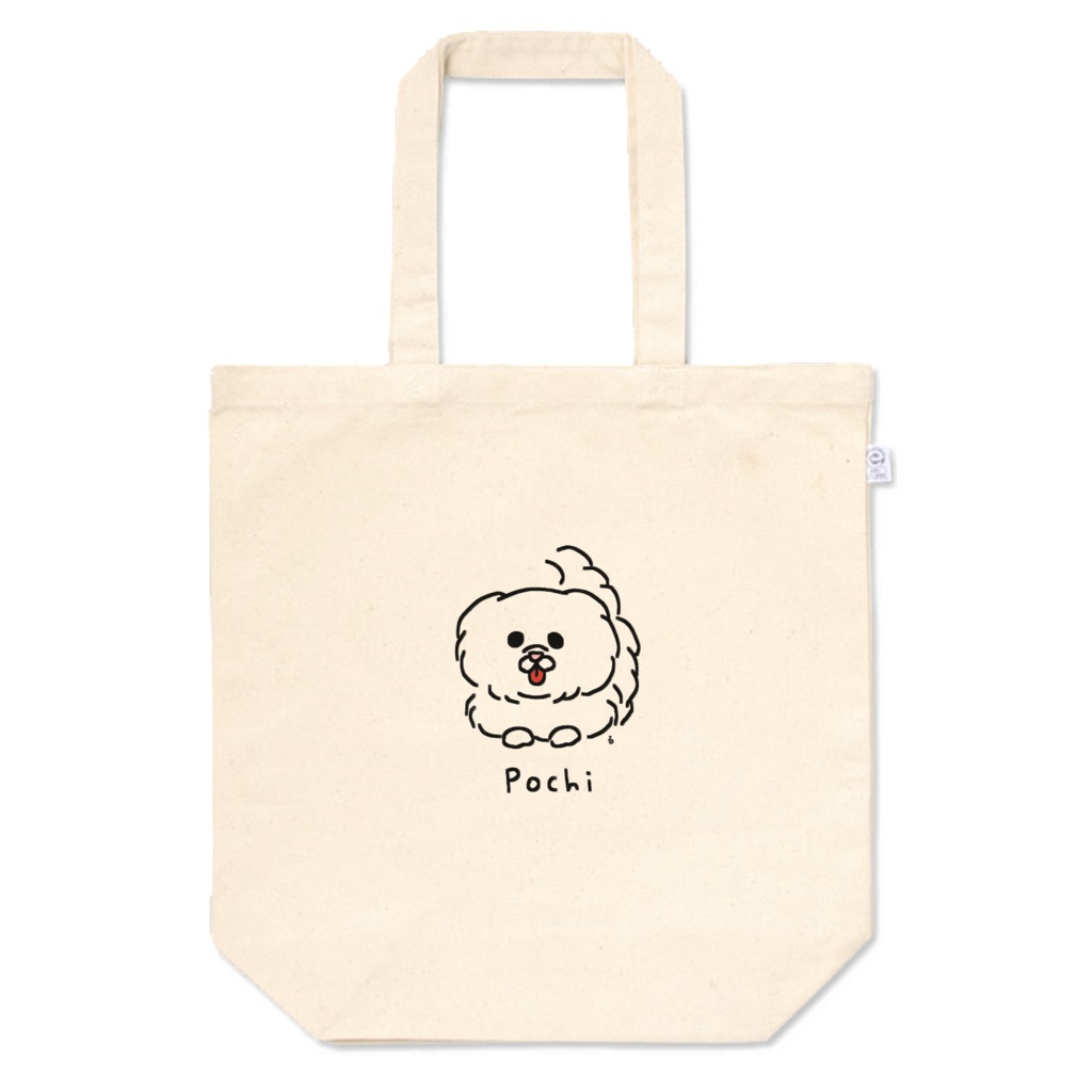 ゆるい犬のトートバッグ