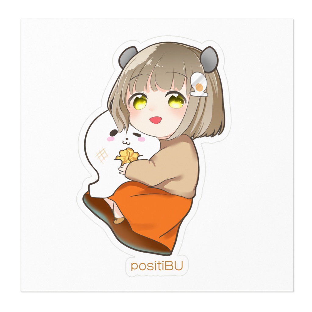 天晴☆ねずみ耳のくるみもちステッカー